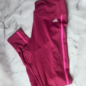Adidas Women’s pink Magenta Leggings - L worn twice